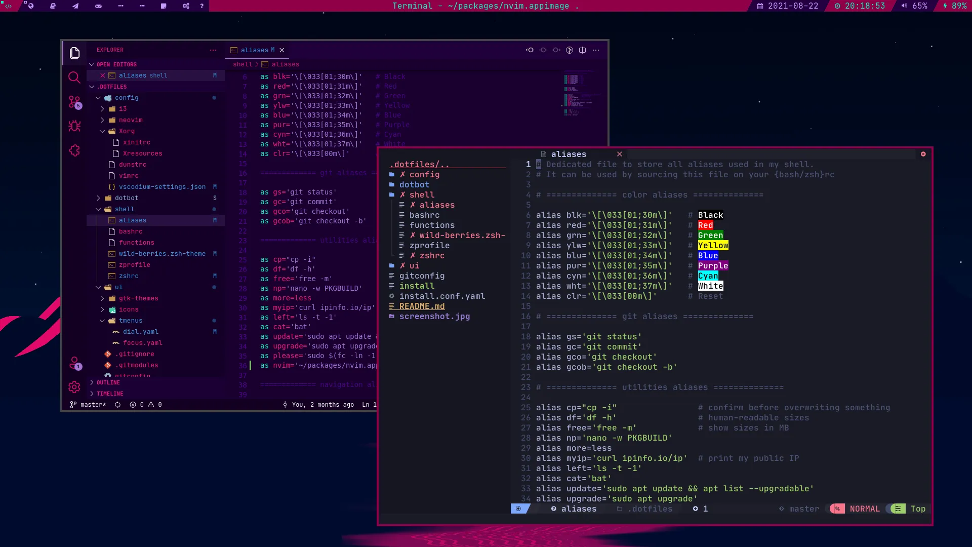 Text Editors - vscodium and nvim