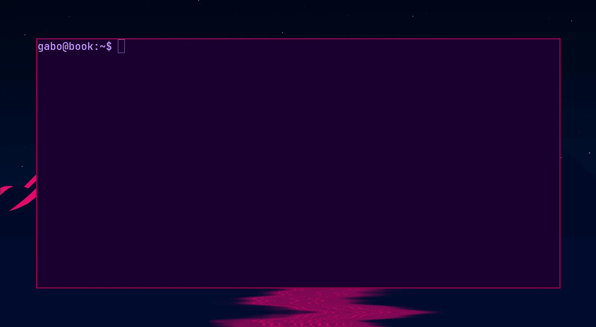 A terminal emulator screen